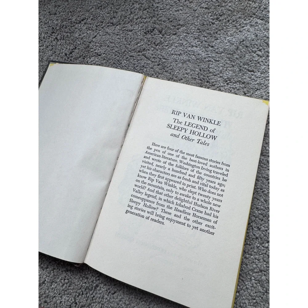 Rip Van Winkle Legend of Sleepy Hollow Washington Irving Hardback 1967